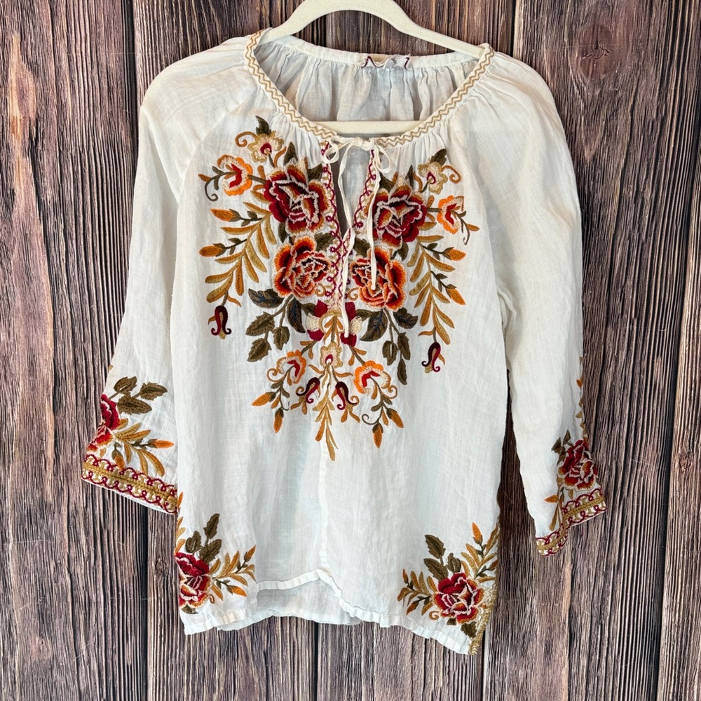 Johnny Was - Charlotte Peasant Blouse